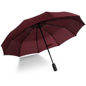 Wind Slip Opvouwbare Automatische Paraplu Mannelijke Auto Luxe Grote Winddicht Paraplu Voor Mannen Regen Zwarte Coating 10 K