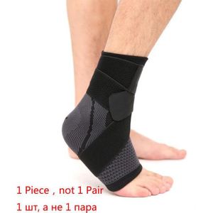 1 Pc Sport Enkelbrace Compressie Strap Mouwen Ondersteuning 3D Weave Elastische Bandage Voet Beschermende Kleding Gym Fitness