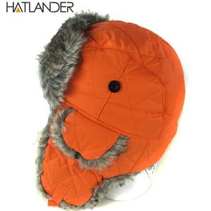 HATLANDER Oorklep winter hoeden caps mannen vrouwen outdoor warme dikke bomber earcuff hoed Russische Ushanka aviator sneeuw ski trapper cap
