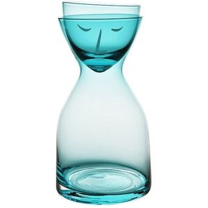 Glas Water Fles Set Met Cup Hittebestendig Sap Drank Bloem Thee Kannen Home Office Koffie Bar Drinkware