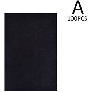100 Stks/set Zwart A4 Copy Carbon Papier Schilderen Tracing Schilderen Leesbaar Schilderen Accessoires Herbruikbare Graphite Tracing Pape K8W0