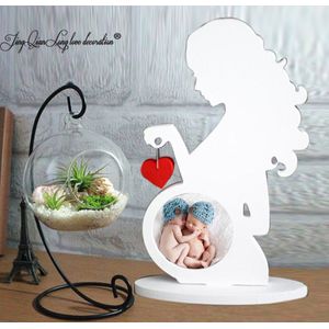 Baby fotolijst Ultrasound Sonogram frame. . zwangere vrouw silhouet. Nursery decor Staande Letters Teken