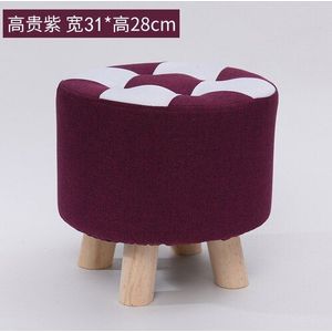 Huishouden mode creatieve kleine bench zitkamer sofa houten art ronde kruk stoel voet kruk squatty potje zadel
