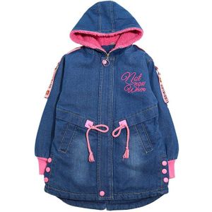 Meisjes Jassen Winter Dikke Cowboy Jassen Lamswol Kinderen Bovenkleding Berber Fleece Meisje Denim Lange Jas Kids Winter Jassen