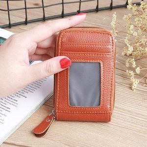 Unisex Vrouwen Mannen Mini Lederen Portemonnee Id Credit Cards Holder Purse Kaarthouder Portefeuilles Mannen Lederen Slim Mini portemonnee