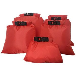 5 stks/set 1.5/2.5/3.5/4.5/6L Gecoate siliconen stof druk waterdichte dry bag Storage Pouch rafting Kano Varen dry bag