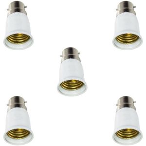 5x Big Promortion B22 naar E27 Base LED Licht Lamp Brandwerende Holder Adapter Converter Socket Veranderen