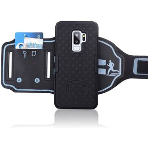 2 in 1 Sport mobiele telefoon case armband Voor Samsung Galaxy S9 S9plus Gym Running Oefening Telefoon Houder Tas arm band S9/S9 plus