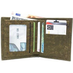 Kurk portemonnee voor mannen bruine kleur kurk handgemaakte Originele mannen portemonnee Natuurlijke kurk mannen portemonnee BAG-253-ABCD