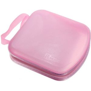 Draagbare Clear Plastic 40 Cd Dvd Vcd Disc Houder Opbergdoos Tas Wallet Case Protector Organizer (Zwart)