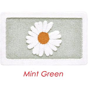 Badkamer Deur Massaal Mat Mode Mintgroen Daisy Bad Non-Slip Tapijt Wc Deur Deur Absorberende Voet Mat MY485 #40