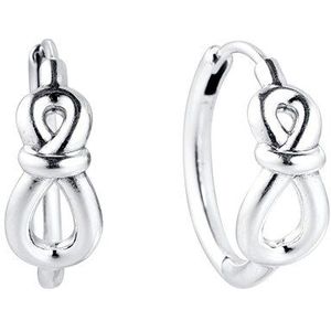 Ckk Oorbel Infinity Knot Oorringen Sterling Zilver Sieraden 100% Voor Vrouwen Brincos Kolczyki Pendientes Accesorios Mujer