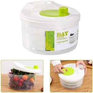 Salade Spinner Handleiding Plantaardige Dehydrator Multifunctionele Fruit Salade Dehydrator Voor Wassen Drogen Bladgroenten Groente Keuken Tool