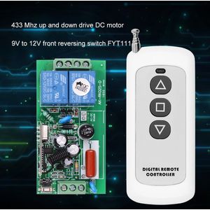 433 MHz Universele Draadloze Afstandsbediening Schakelaar 9 V naar 12 V DC Motor Speed Controller Auto Vooruit Achteruit schakelaar