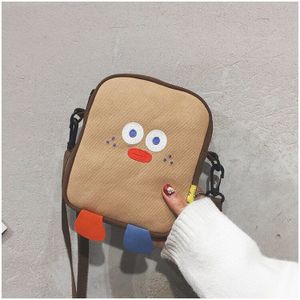 Zomer Mode Cartoon Canvas Tassen Voor Vrouwen Vrouwelijke Eenvoudige Rits Handtassen Messenger Tassen Schoudertassen