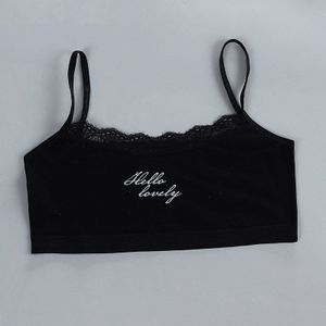 3 Stk/partij Jonge Meisjes Lace Puberteit Tiener Zachte Katoenen Ondergoed Training Bra Crop Top 8-16years