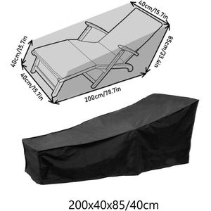 Abdeckung Tuin Terras Fauteuil Stofkap Strandstoel Zonnescherm Outdoor Meubels Waterdicht Cover 210D Oxford Doek 3 Maten