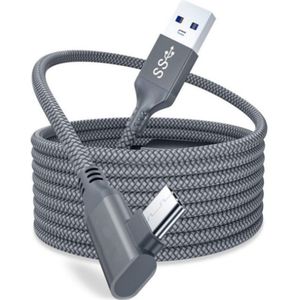 5M Data Line Oplaadkabel Voor Oculus Quest 2 1/2 Link Vr Headset Usb 3.0 Type C Data Transfer type-C Om USB-A Vr Accessoires