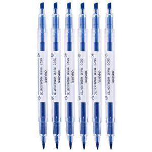 Fluorescerende Pen Double headed Kleur Voorbewerken Sleutel Schilderij Set Pen Snoep Marker Pen Studenten Met EEN Set Van Silver Studenten