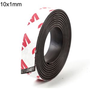 1 Meter 10*1 10*2 12*2 15*1 20*1 30*1mm Zelfklevende Flexibele Zachte Magnetische Strip Rubber Magneet Tape Breedte 10Mm/15Mm/30Mm