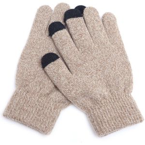 Sparsil Unisex Winter Breien Touchscreen Handschoenen Effen Mode Dikke Warm Houden Mitten Lente Herfst antislip Vrouw Man handschoen