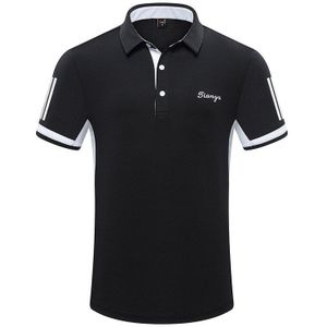 Zomer Mannen T-shirt Golf Kleding Mannen Korte Mouwen T-shirt Ademend Turn Down Kraag Sport Tops Sneldrogende Sportkleding