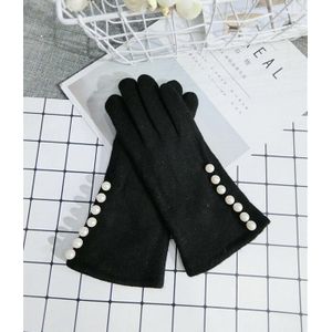 Glovs Winter Vrouwen Handschoenen Kasjmier Wanten Vrouwelijke Parel Warme Wollen Handschoenen Vrouwen Rijden Handschoenen