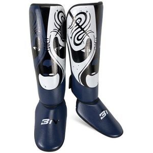 Chinese Opera Gezicht Make-Up Boksen Scheenbeschermers Pu Enkel Protector Mma Muay Thai Kickbox Training Beenwarmers Sparring Scheenbeschermers