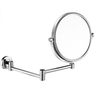 Make-Up Spiegel Goud/Chroom Messing 3 X Vergrootglas Badkamer Spiegels Vouwen Scheren 8 Inch Wandmontage 360 Draaien Ronde spiegels
