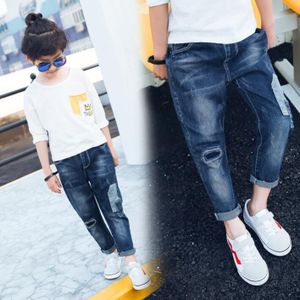Jongen jeans, kinderkleding College wind broek baby en jongen en Najaar jeans Geschikt voor leeftijd: 3 5 7 8 10 12 14 jaar