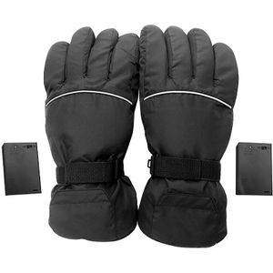 Motorfiets Elektrische Verwarmde Handschoenen Winter Warm Thermische Ski Snowboarden Handschoenen Zwart