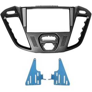 2-Din Car Head Unit Fascia Facia Installatie Dash Kit Voor Ford Transit Custom, tourneo Custom + (Zwart)