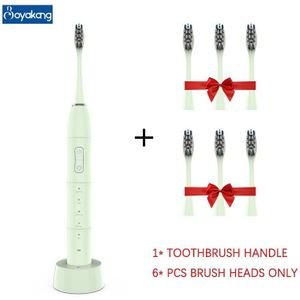 Boyakang Ultrasone Trillingen Elektrische Tandenborstel 5 Modi Smart Timing IPX8 Waterdicht Dupont Haren Draadloze Opladen BYK24