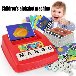 Engels Geletterdheid Kaart Schrijfmachine Desktop Spel Vroege Kid Onderwijs Speelgoed Alfabet Letters Kaart Geletterdheid Leren