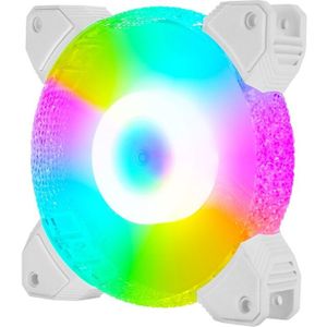120Mm Computer Koelventilator Rgb Case Fan Verstelbare Hoge Prestaties Stille Controle Chassis Radiatoren 3Pin + 4Pin Of