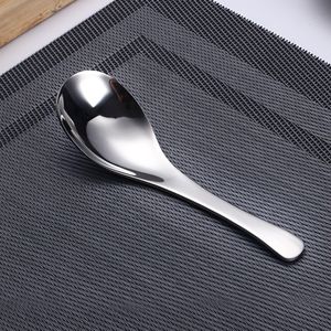 Rvs Bestek Zilver Gepolijst Grote Medium Kleine Soep Rijst Lepel Huishoudelijke Keuken Benodigdheden Servies