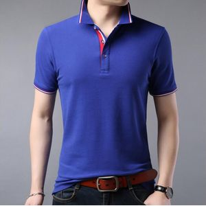 Zomer Mannen Polo Shirt Kleding Puur Katoen Mannen Business Casual Mannelijke Polo Shirt Korte Mouw Ademend Shirt