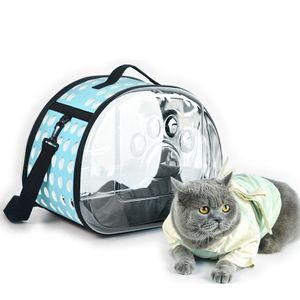 Opvouwbare Cat Bagpack Outdoor Travel Transparante Bag Pet Carrier Voor Huisdieren Levert Ademend Kat Reistas Ruimte Rugzak