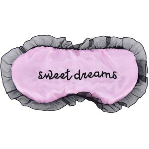 Kawaii Zoete Droom Zijde Slaap Oogmasker Borduren Eyeshade Grote Blindfold Nacht Blinder Voor Mannen Vrouwen En Kinderen