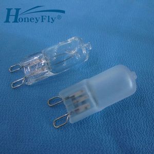 HoneyFly10pcs G9 Halogeen Lamp 220V 25W 40W 100W Warmwit Halogeenlamp Frosted Crystal Light G9 Halojen lamba Ampul Indoor Licht