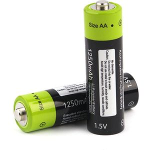 Hoogwaardige Usb Oplaadbare Lithium Polymeer Batterij Bateria Aa 1.5V 1250Mah ZNT5 Universele Batteies Opgeladen Door Micro Usb kabel