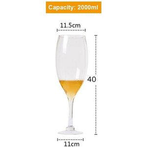 Creatieve Super Grote Champagne Glas Hanap Rode Wijn Beker Beker Ktv Grote Capaciteit loodvrij Crystal Beer Mok Drinken bril