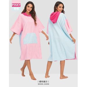 Voorjaar Handdoek Hoodie Gewaad Pinky Meisjes Water Sport Beach Surf Poncho Hoodie Handdoek