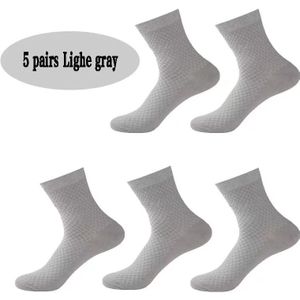 5 paar/heren bamboevezel sokken heren zweetabsorberend ademend medium buis sokken business casual grote maat 38-45