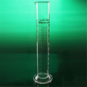 EEN grade Laboratorium 500ml Meten cilinder met Schaal Hoge borosilicaatglas 3.3 Maatbeker Lab Supplies