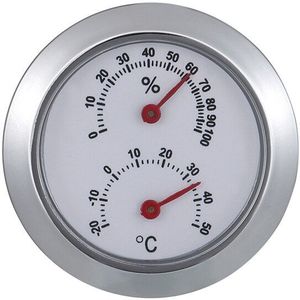 Mini Ronde Digitale Hygrometer Thermometer Temperatuur-vochtigheidsmeter Gauge