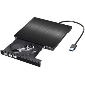 Externe Cd Dvd Drive Draagbare Usb 3.0 Cd/Dvd-speler Met Type-C Converter Voor Windows Linux Mac