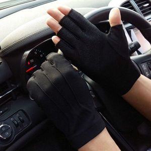 2022 Mannen Vingerloze Anti-Slip Rijden Handschoenen Vrouwen Zon Bescherming Handschoenen Zomer Mannelijke Dunne Ademende Anti-Uv Fietsen Handschoenen