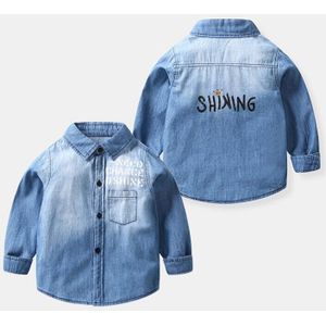 Emmababy 3-8Years Lente En Herfst Kinderkleding Lange Mouwen Denim Shirts Kinderen Denim Top