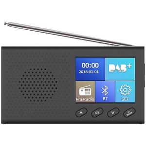 Dab Radio Met 2.4 Inch Kleuren Lcd Sn Oplaadbare Handheld Digitale Fm Dab MP3 Speler Digitale Tuner Broadcast